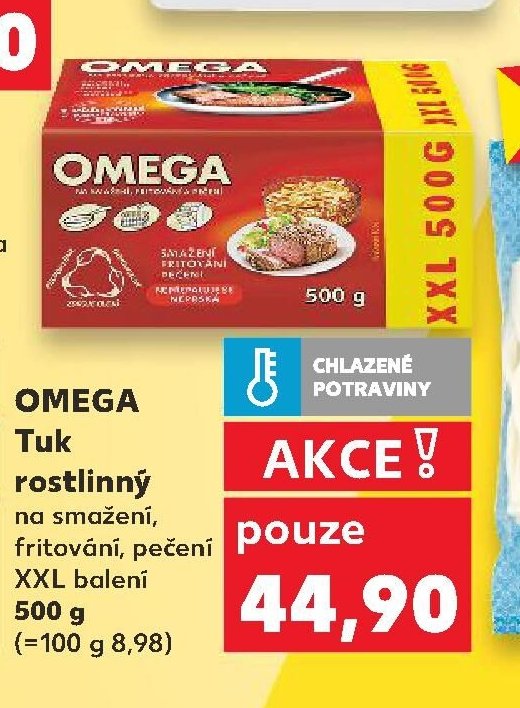 OMEGA Tuk rostlinný na smažení, fritování, pečení XXL balení 500 g - Kaufland akcniletaky.com