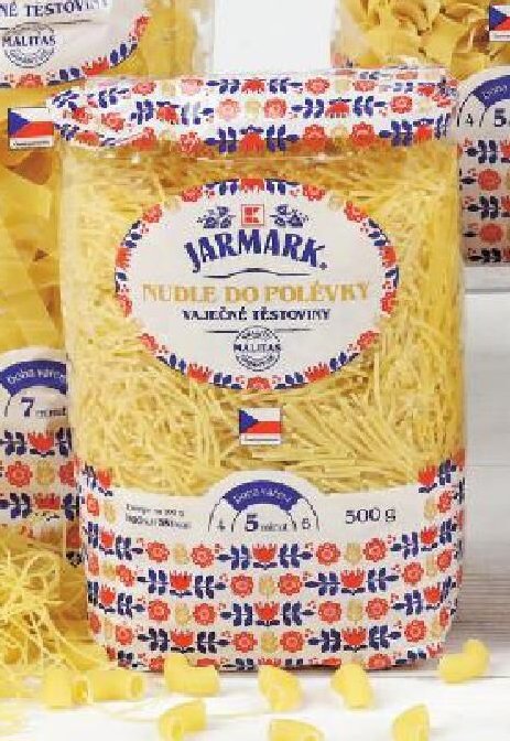 JARMARK Nudle do polévky vaječné těstoviny