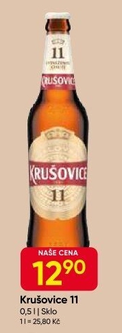 Pivo světlý ležák 11° Krušovice
