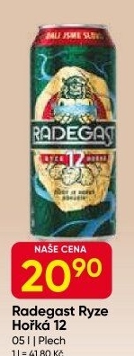 Pivo světlý ležák 12° Ryze hořká Radegast