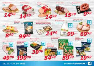 akční leták ESO MARKET 15.10.2025-26.10.2025