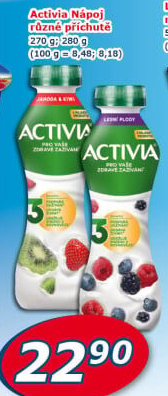 Jogurtový nápoj Activia Danone