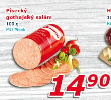 Salám Gothaj Maso uzeniny Písek