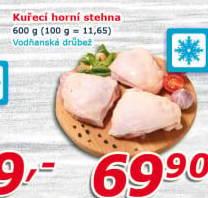 Stehna kuřecí mražená Vodňanské kuře