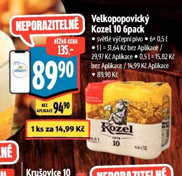 Velkopopovický Kozel 10 6pack