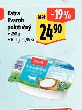 Tatra Tvaroh polotučný 250 g