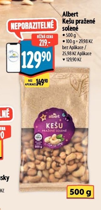 Albert Kešu pražené solené