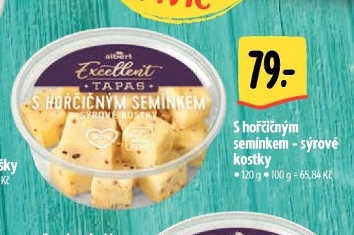 S hořčičným semínkem - sýrové kostky