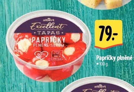Papričky plněné sýrem