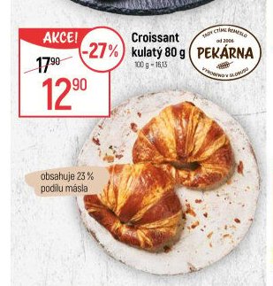 Croissant kulatý