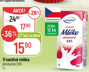 Mléko trvanlivé Pragolaktos - 3,5% plnotučné