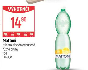Ochucená voda Mattoni