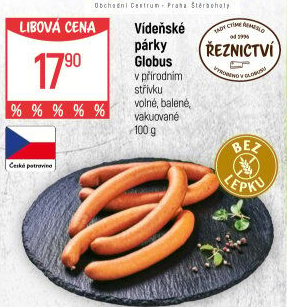 Párky vídeňské Globus