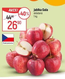 Jablka červená Gala