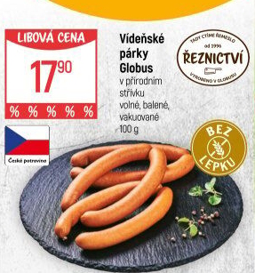 Párky vídeňské Globus