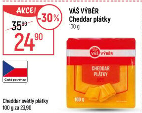 Sýr Cheddar Váš Výběr