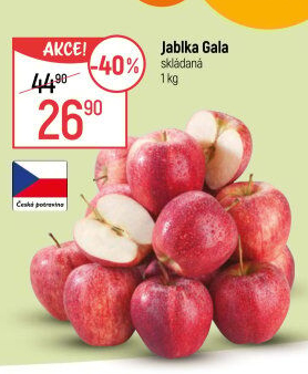 Jablka červená Gala