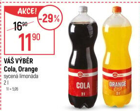 Limonáda Cola Váš Výběr