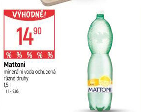 Ochucená voda Mattoni