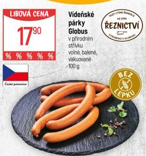 Párky vídeňské Globus