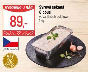 Sekaná syrová Globus