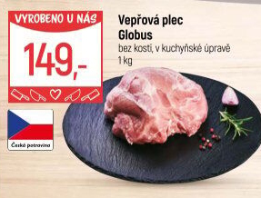 Vepřová plec bez kosti Globus