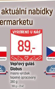 Vepřový guláš ve skle Globus