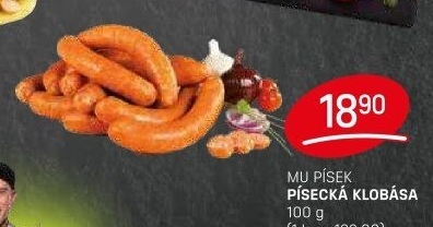 Písecká klobása Maso uzeniny Písek