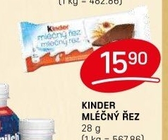 Řez mléčný Kinder