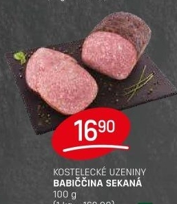 Sekaná babiččina Kostelecké uzeniny