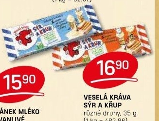 Sýr a křup Veselá kráva