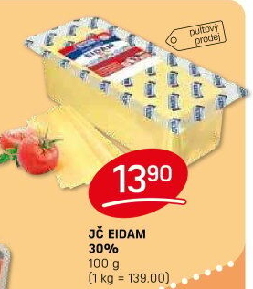 Sýr Eidam Jihočeský 30% Madeta