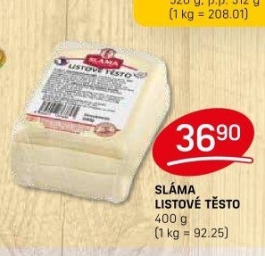 Těsto listové Sláma