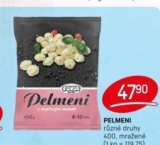Těstoviny plněnémražené Pelmeni Povar