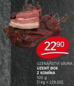 Uzený bok z komína Uzenářství Vávra