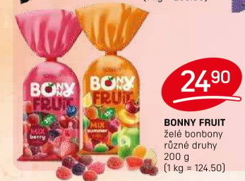 Želé bonbony Bonny Fruit Roshen