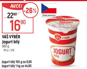 Jogurt bílý Váš Výběr