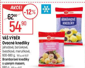 Knedlíky ovocné mražené Váš Výběr