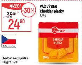 Sýr Cheddar Váš Výběr