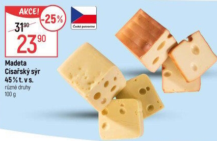Sýr Císářský 45% Madeta