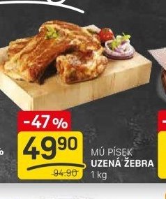 MÚ PÍSEK UZENÁ ŽEBRA