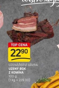 UZENÁŘSTVÍ VÁVRA UZENÝ BOK Z KOMÍNA