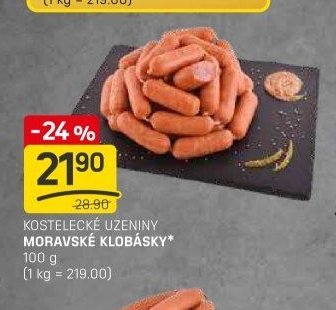 KOSTELECKÉ UZENINY MORAVSKÉ KLOBÁSKY