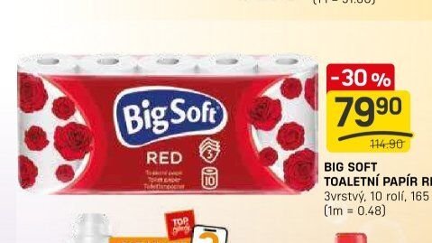 Big Soft toaletní papír Red