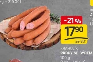 Párky se sýrem Krahulík