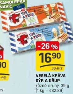 Sýr a křup Veselá kráva