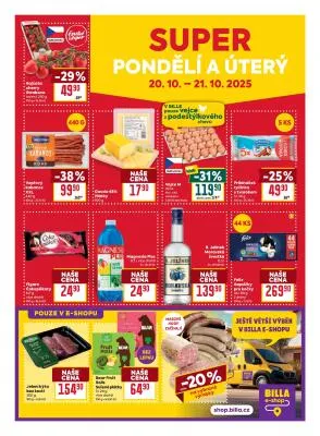 akční leták BILLA 15.10.2025-21.10.2025