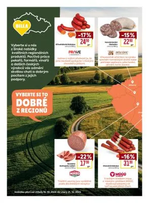 akční leták BILLA 15.10.2025-21.10.2025