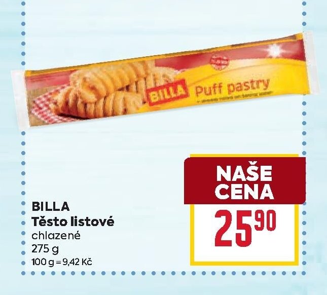 BILLA Těsto listové