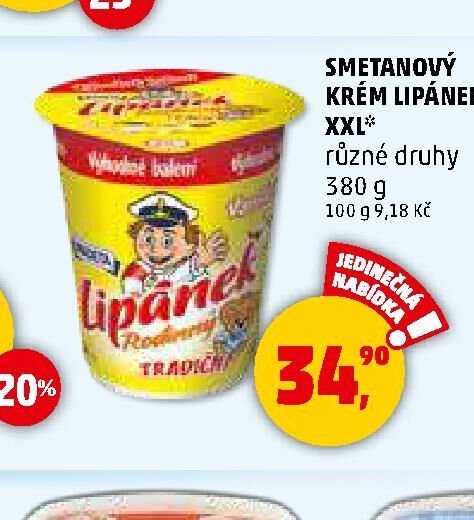 SMETANOVÝ KRÉM LIPÁNEK XXL